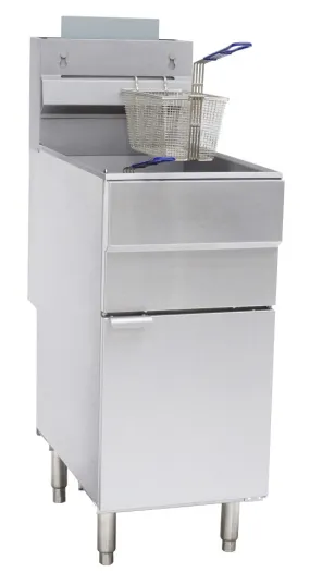 CHEFSRANGE GF90 - 22 LTR SINGLE TANK GAS FRYER (3 BURNER)