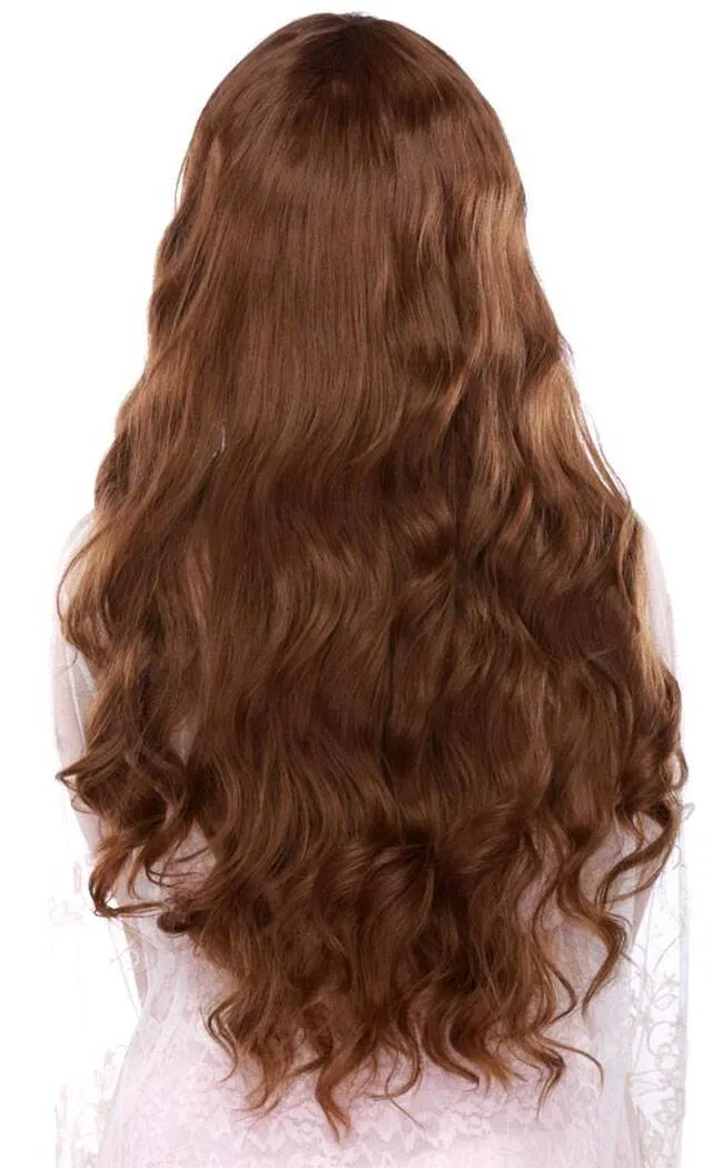 Classic Wavy Dark Brown Mix Wig