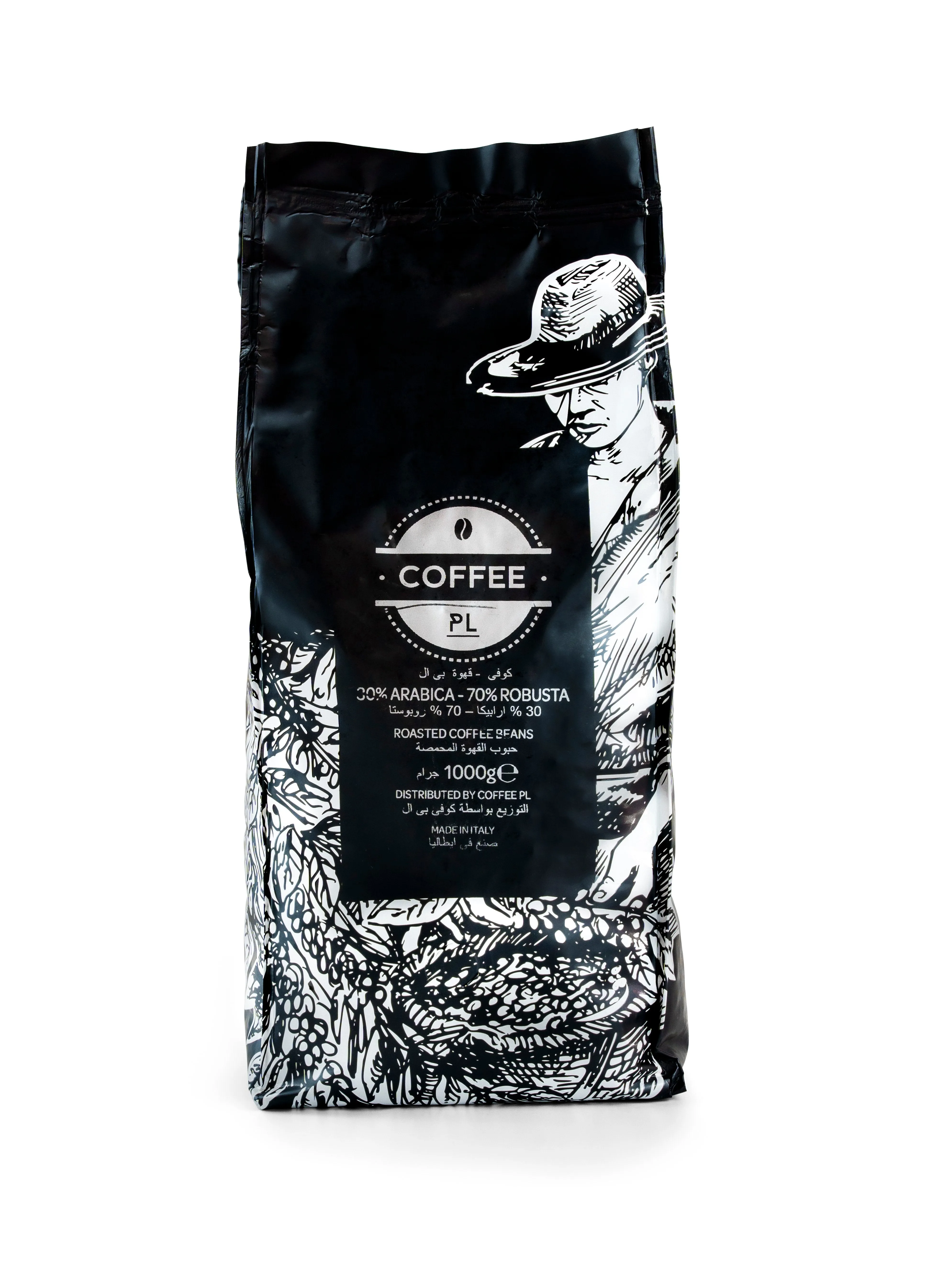 Coffee PL Premium Coffee Beans Blend – 1kg (70% Robusta, 30% Arabica)