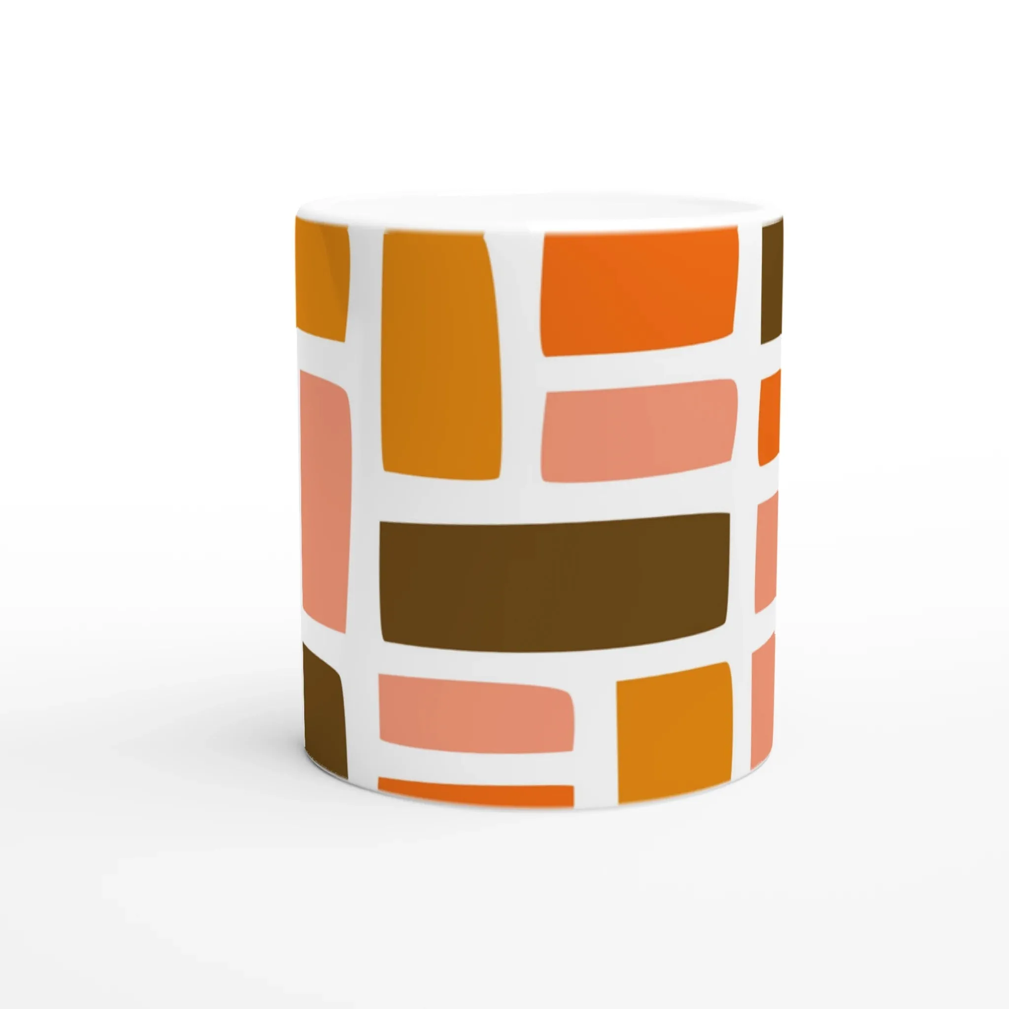 Colorful Brick Pattern Mug | Unique and Vibrant