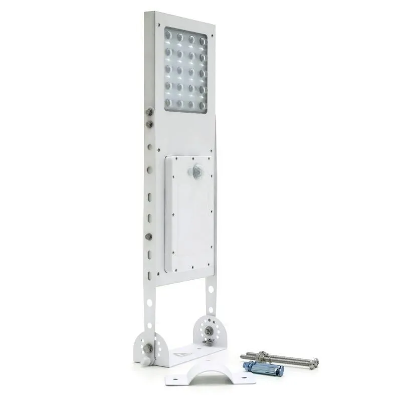 Commercial and Residential Solar LED Street Parking Lot Light, 1300 Lumen, 1 Year Warranty