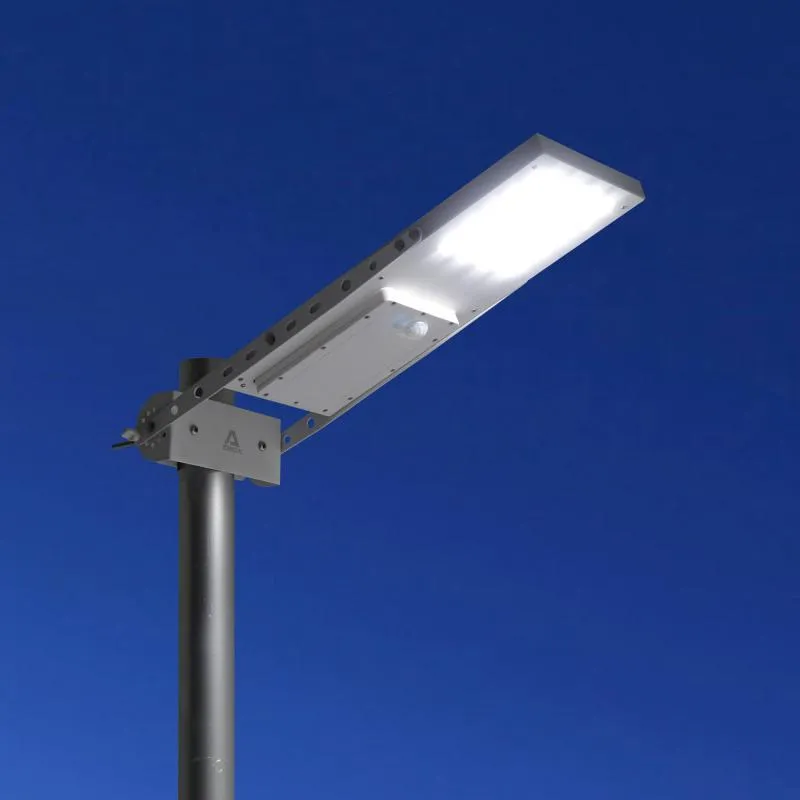 Commercial and Residential Solar LED Street Parking Lot Light, 1300 Lumen, 1 Year Warranty