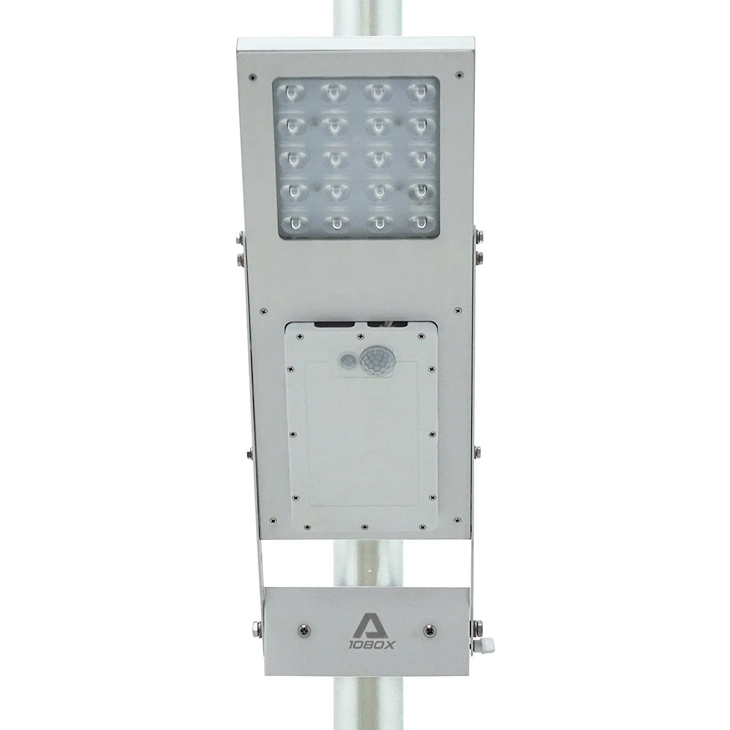 Commercial and Residential Solar LED Street Parking Lot Light, 1300 Lumen, 1 Year Warranty