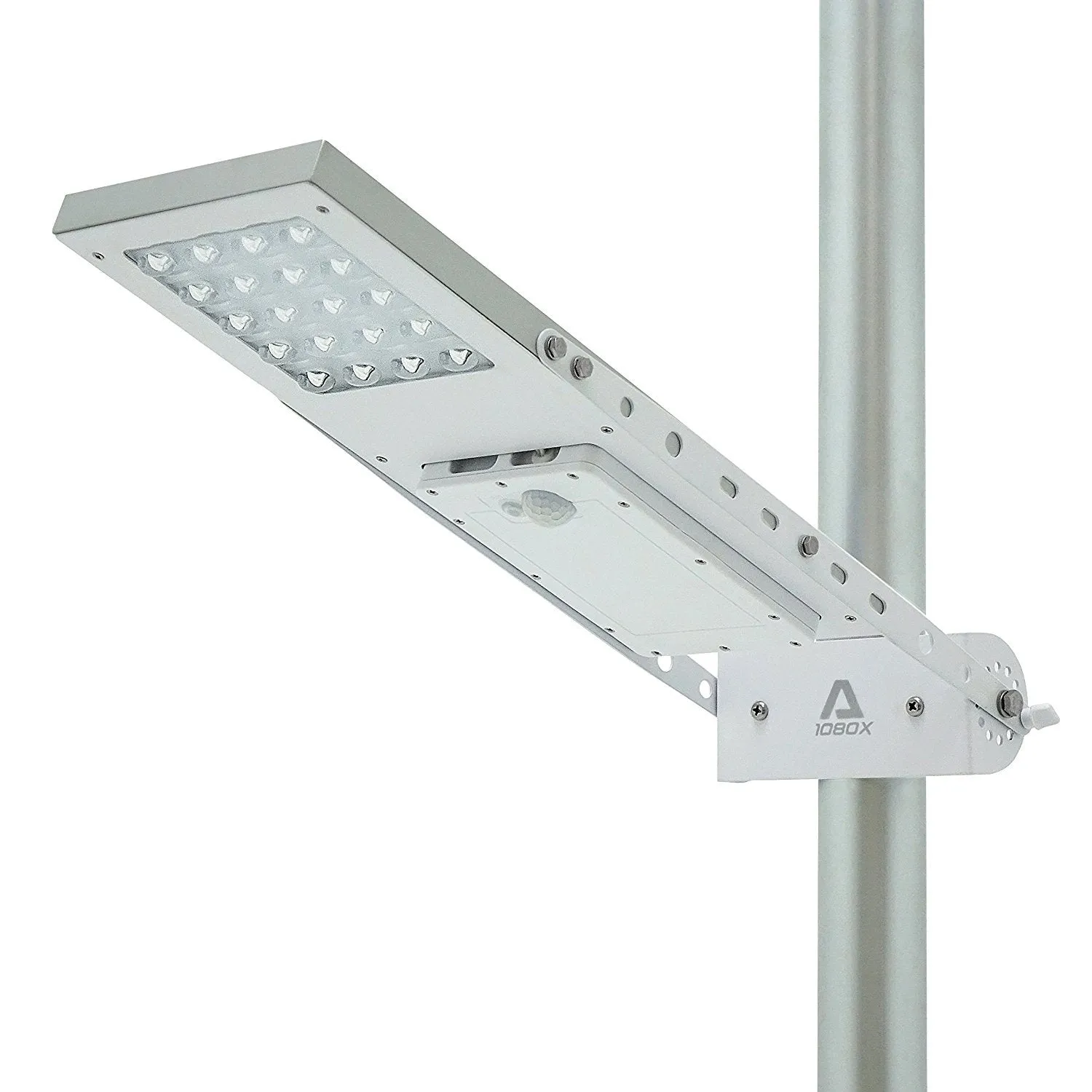 Commercial and Residential Solar LED Street Parking Lot Light, 1300 Lumen, 1 Year Warranty