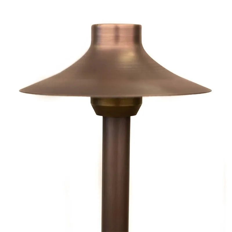 CopperMoon CM.710-15 12V Copper 6" Path Light Top, 15" X 3/4" Copper Stem With Stake