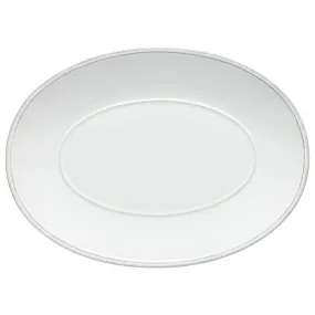 Costa Nova Friso White Oval Platter - 40cm