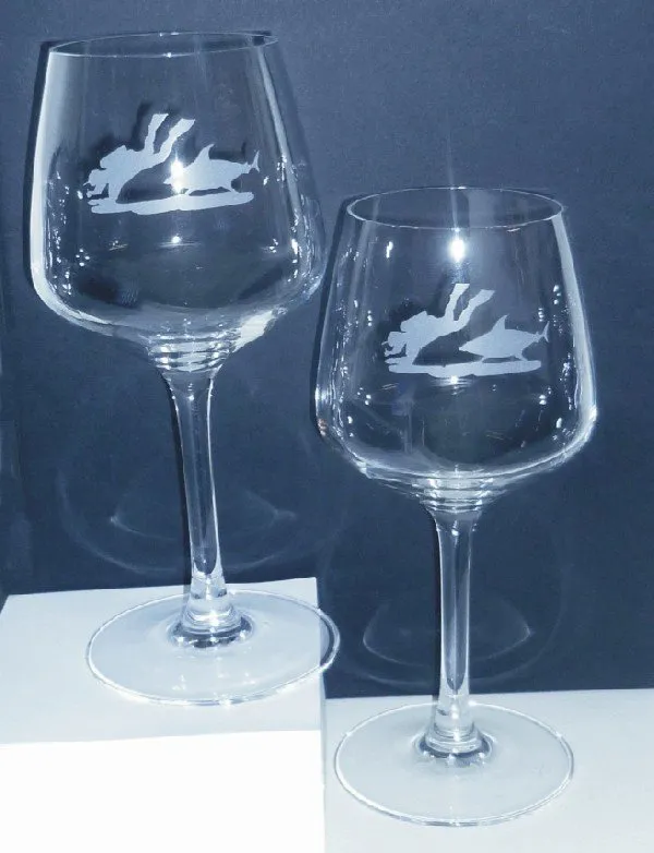 Coton de Tulear Wine Glasses