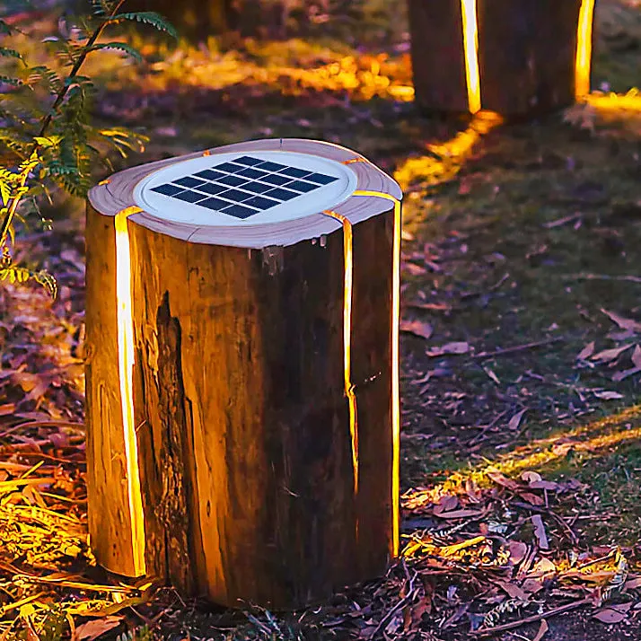 Creative Simulation Stump Resin LED Courtyard Lawn Landscape Light