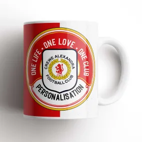 Crewe Alexandra One Love Personalised Mug