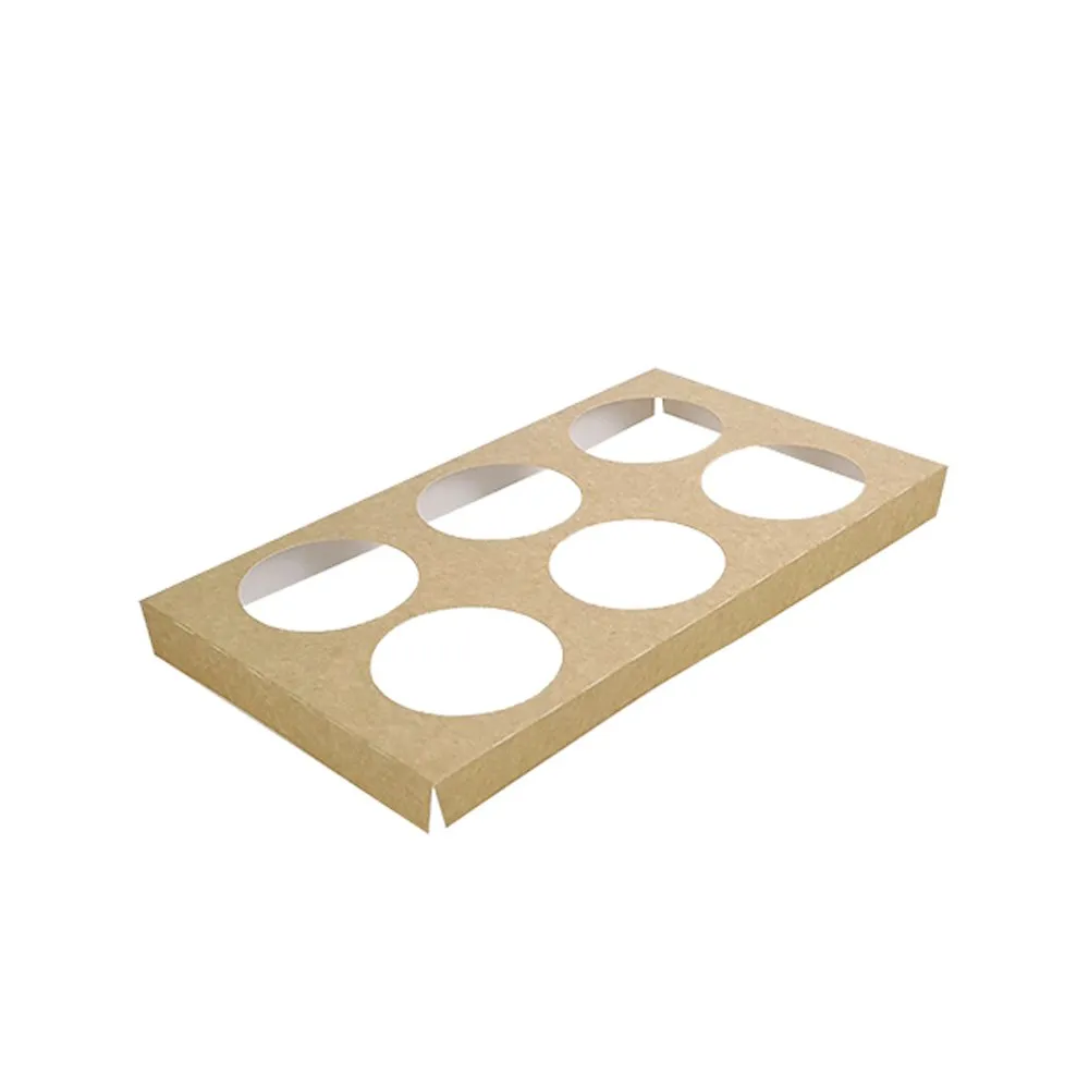 Cupcake Insert To Fit Medium/Large Tray - 6 Holes 50pc/PK