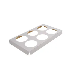 Cupcake Insert To Fit Small Tray - 6 Holes 50pc/PK