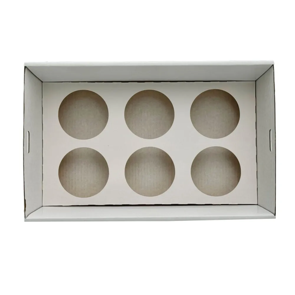 Cupcake Insert To Fit Small Tray - 6 Holes 50pc/PK