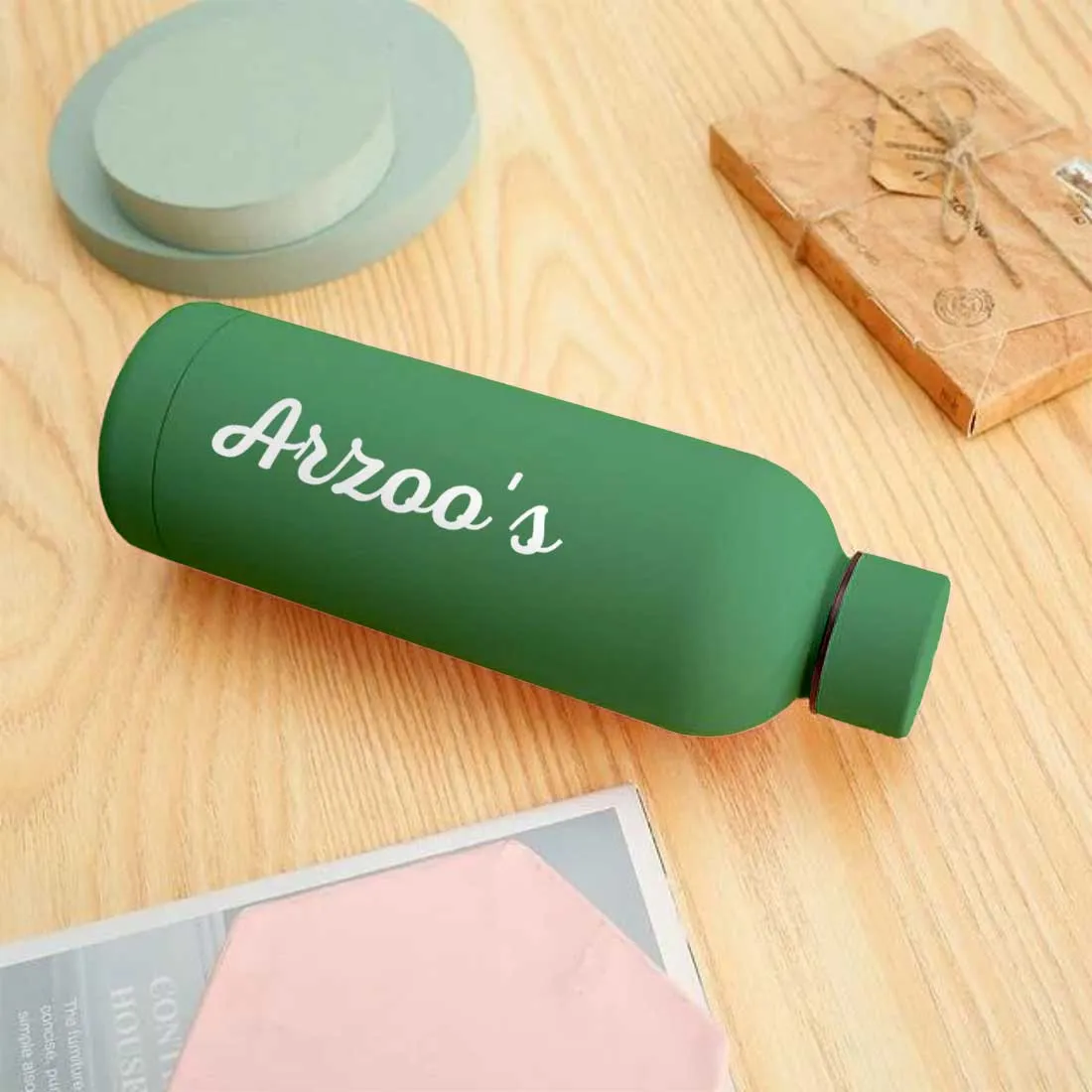 Custom Insulated Water Bottles Stainless Steel  Bottle for Travel Office Gym Home - BPA Free, Leakproof