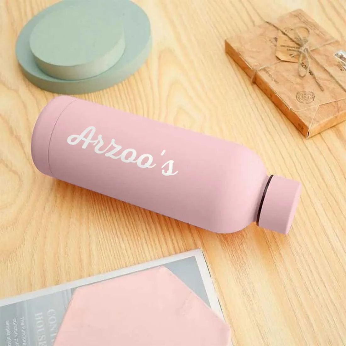 Custom Insulated Water Bottles Stainless Steel  Bottle for Travel Office Gym Home - BPA Free, Leakproof