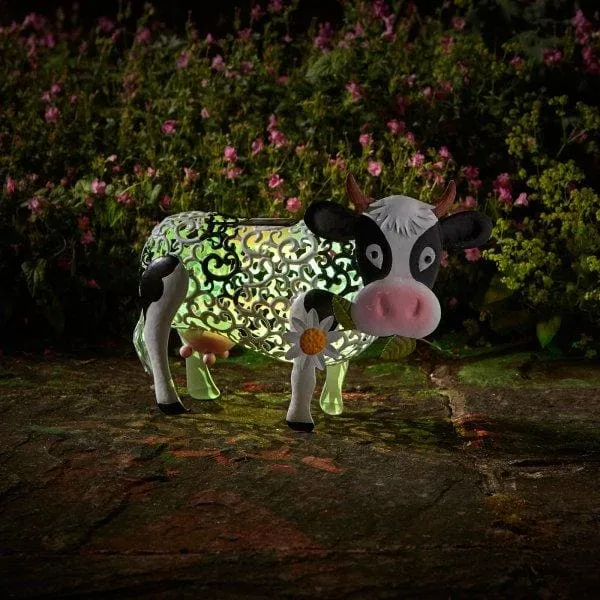 Daisy Cow Solar Garden Light