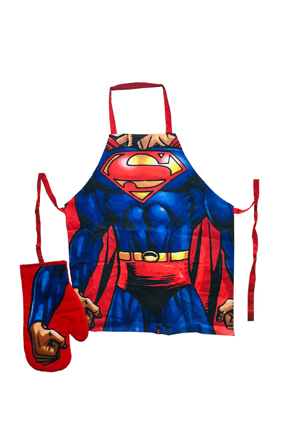 DC Superman Torso Apron and Oven Glove Set