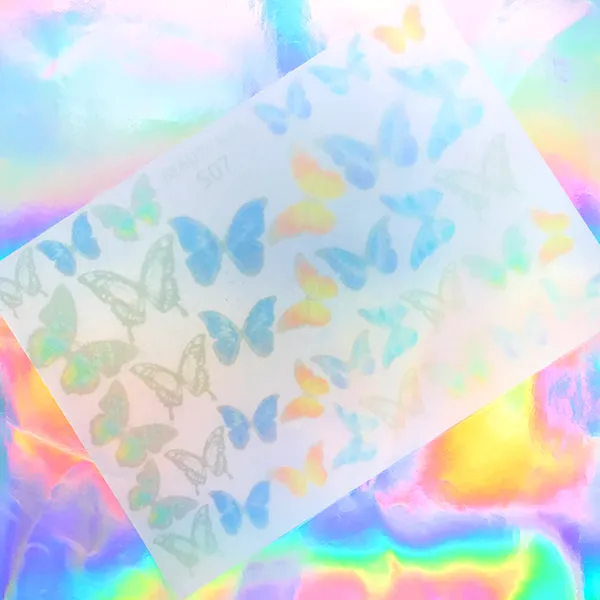 DEFECT Large Butterfly Shrinkable Plastic Sheet | Kawaii Jewellery Making | 3D Resin Inclusions DIY (1 Sheet / Translucent)