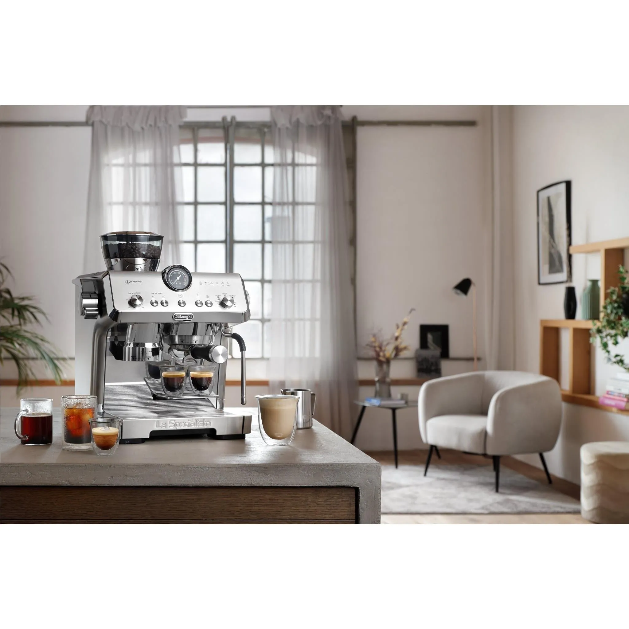 De'Longhi EC9555.M La Specialista Opera Manual Espresso Machine (Metal)