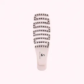 Detangling Hair Brush: Palm Flexi Wild Flamingo