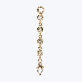 Diamond Bezel Chain Charm