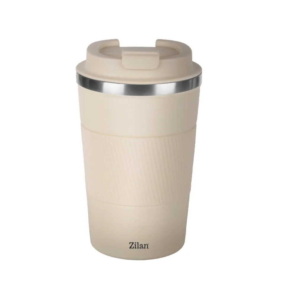 Double Wall Insulated Coffee Mug Beige