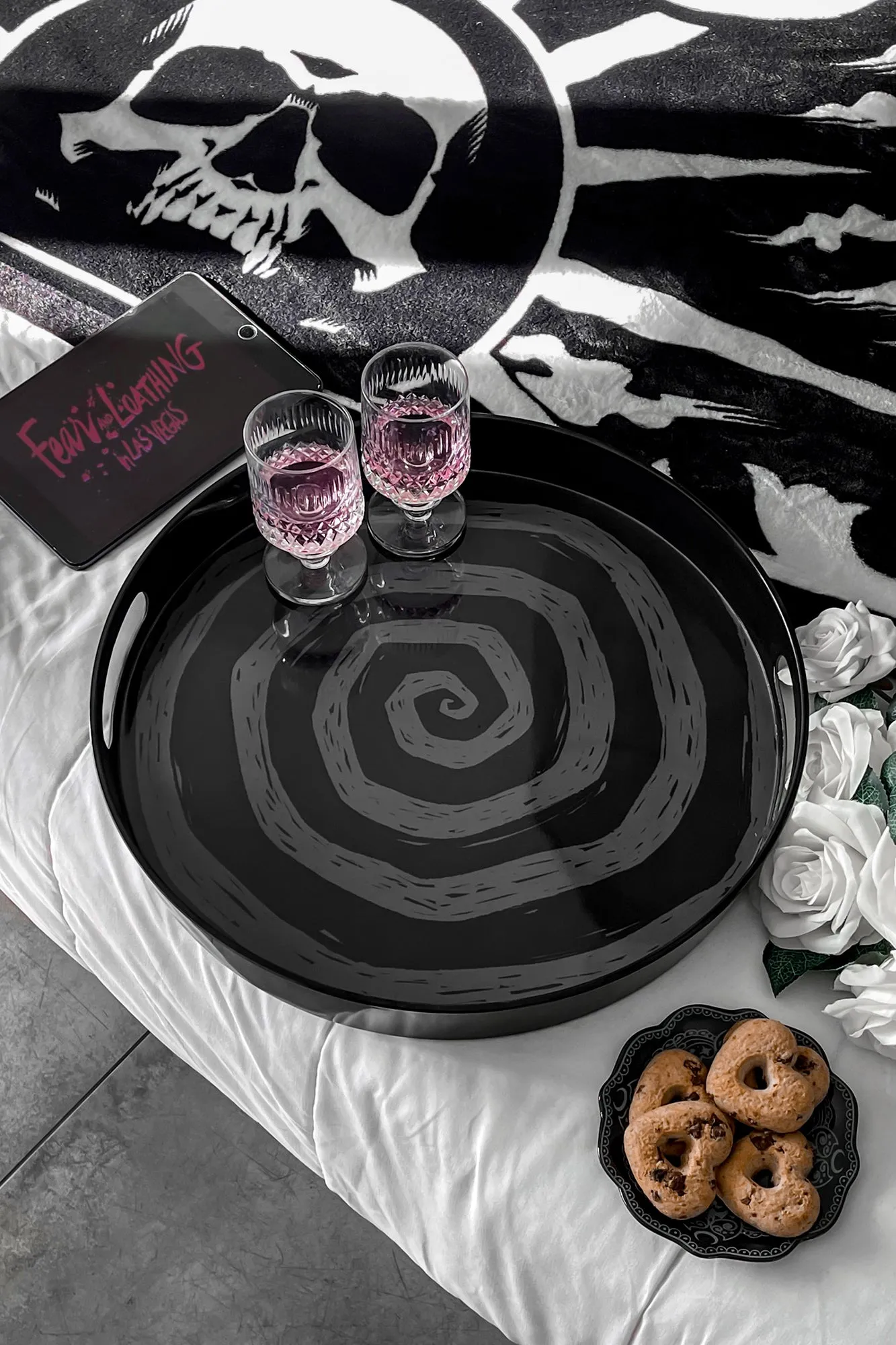 Downward Spiral Serving Tray