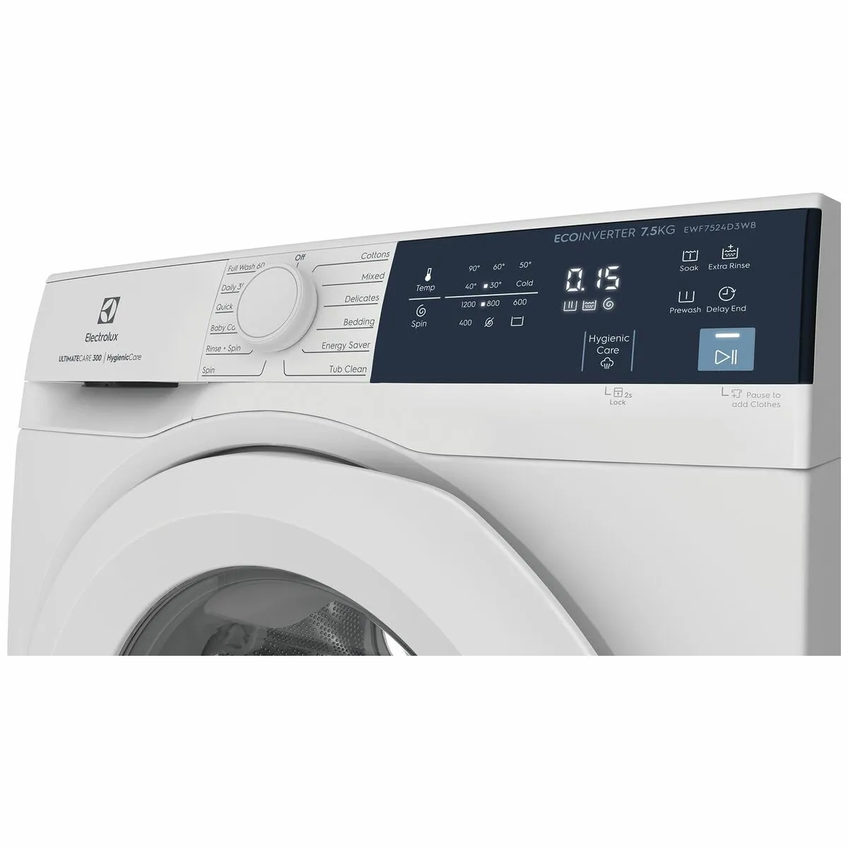 Electrolux Front Load Washer 7.5kg EWF7524D3WB