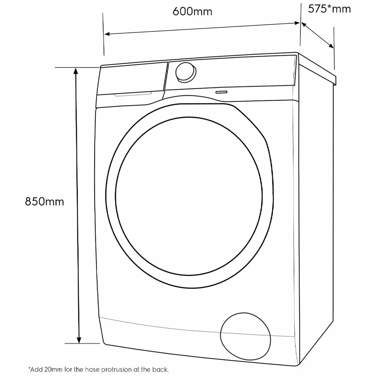 Electrolux Front Load Washer 7.5kg EWF7524D3WB