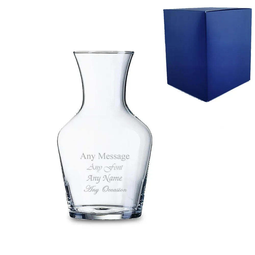 Engraved 250ml A Vin Carafe or Vase