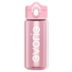 Evorie Tritan Kids Drinking Spout Water Bottle 380mL, Classic Pink