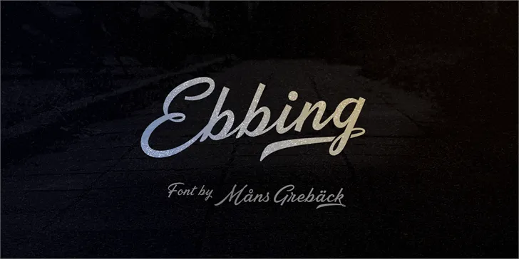 Free Ebbing Font