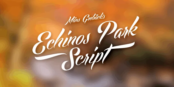 Free Echinos Park Script US Font