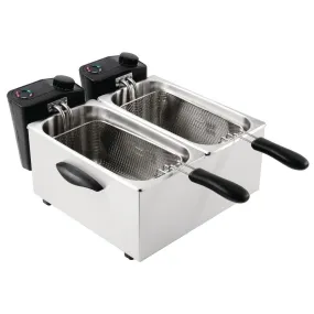 GG199 Caterlite Light Duty Twin Tank Twin Basket Electric Fryer 2x2kW