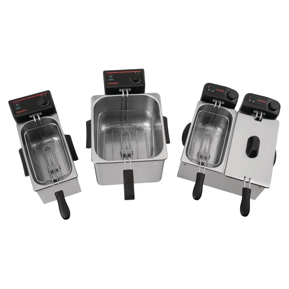 GG199 Caterlite Light Duty Twin Tank Twin Basket Electric Fryer 2x2kW