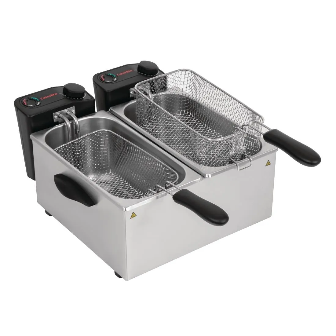 GG199 Caterlite Light Duty Twin Tank Twin Basket Electric Fryer 2x2kW