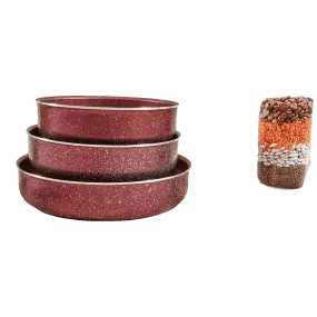 Granite plus oven tray set 3 pcs