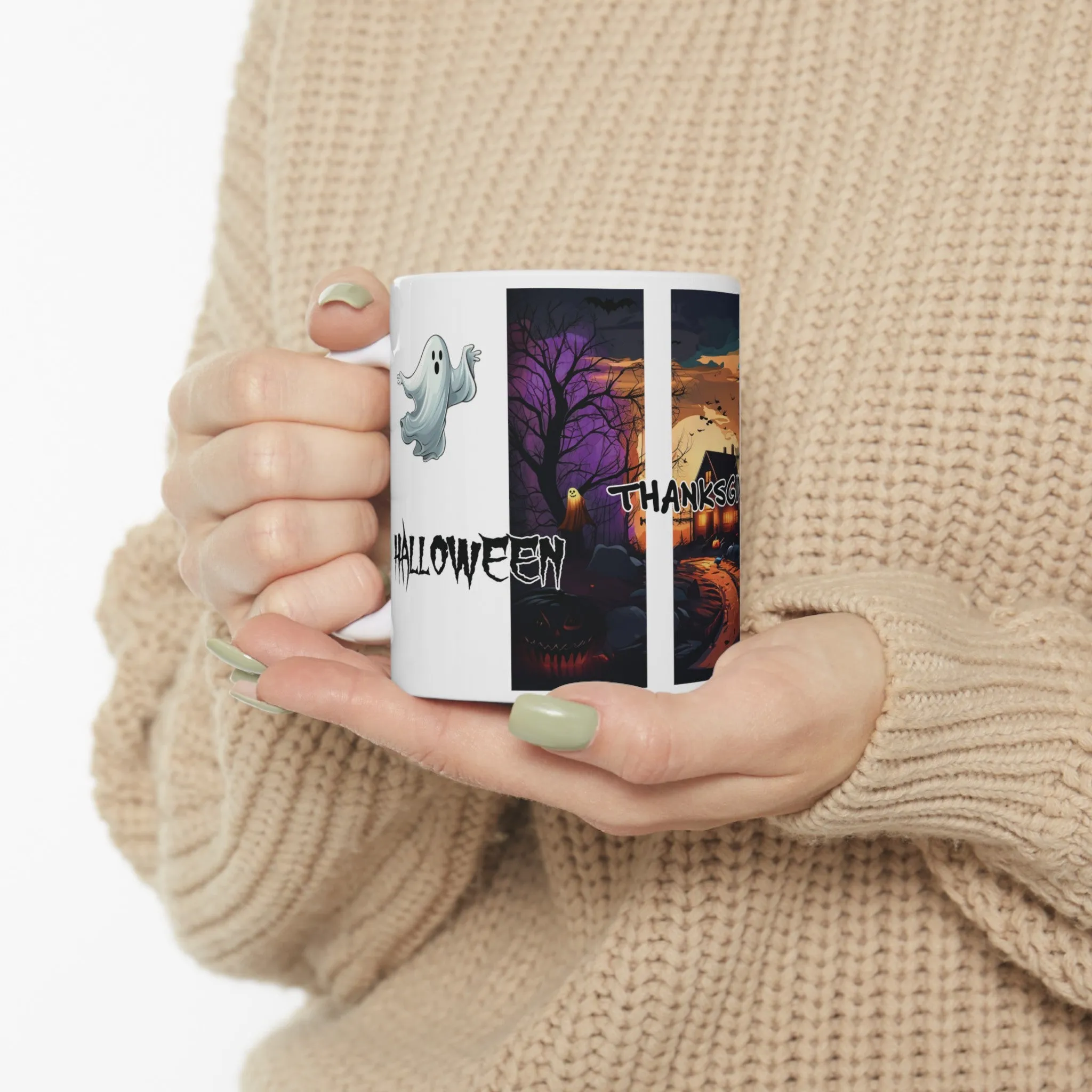 Halloween Mug, Thanksgiving Mug, Christmas Mug, Holiday Coffee Mug, Holiday Gifts, Winter Mug, Fall Mug, Gift for Co-worker