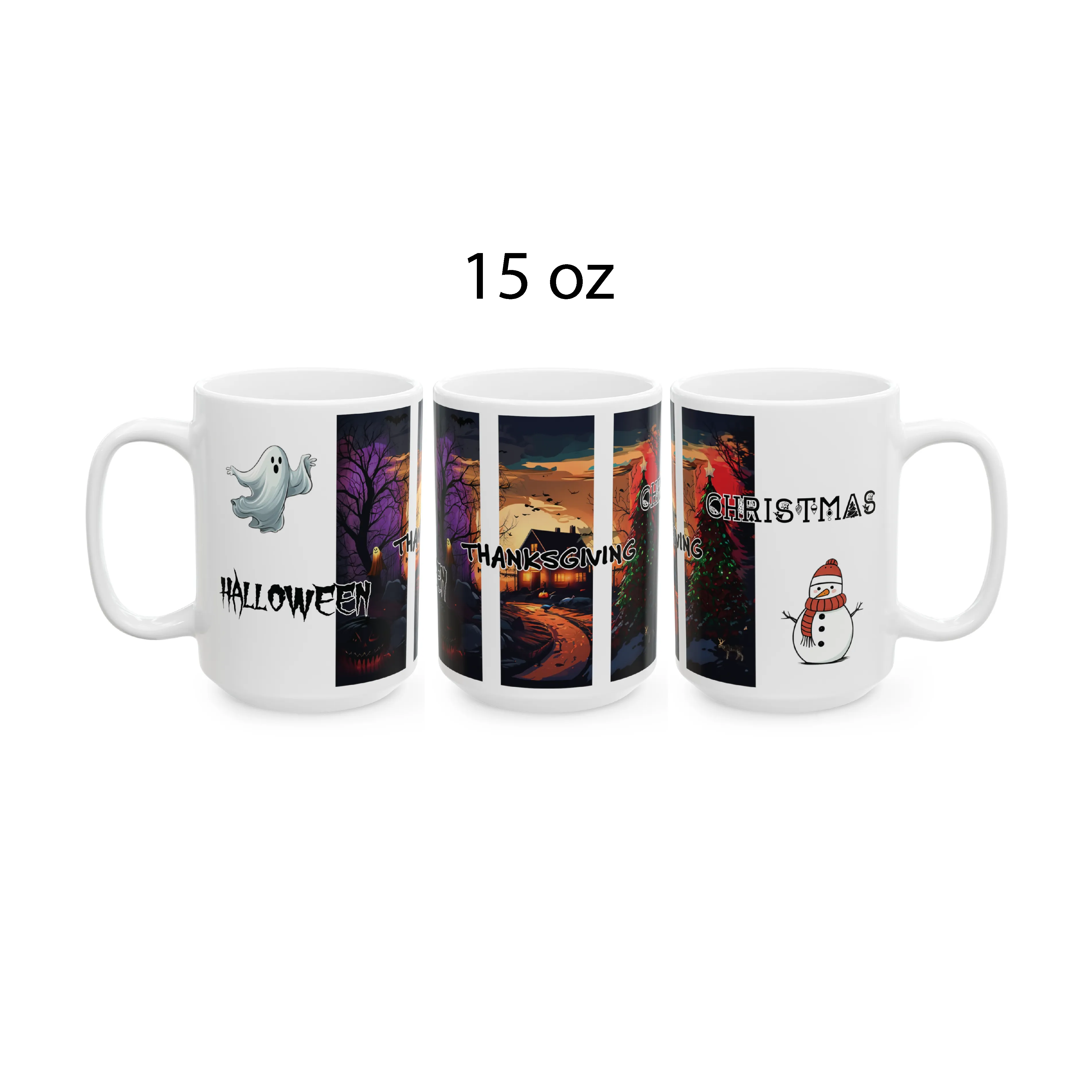 Halloween Mug, Thanksgiving Mug, Christmas Mug, Holiday Coffee Mug, Holiday Gifts, Winter Mug, Fall Mug, Gift for Co-worker