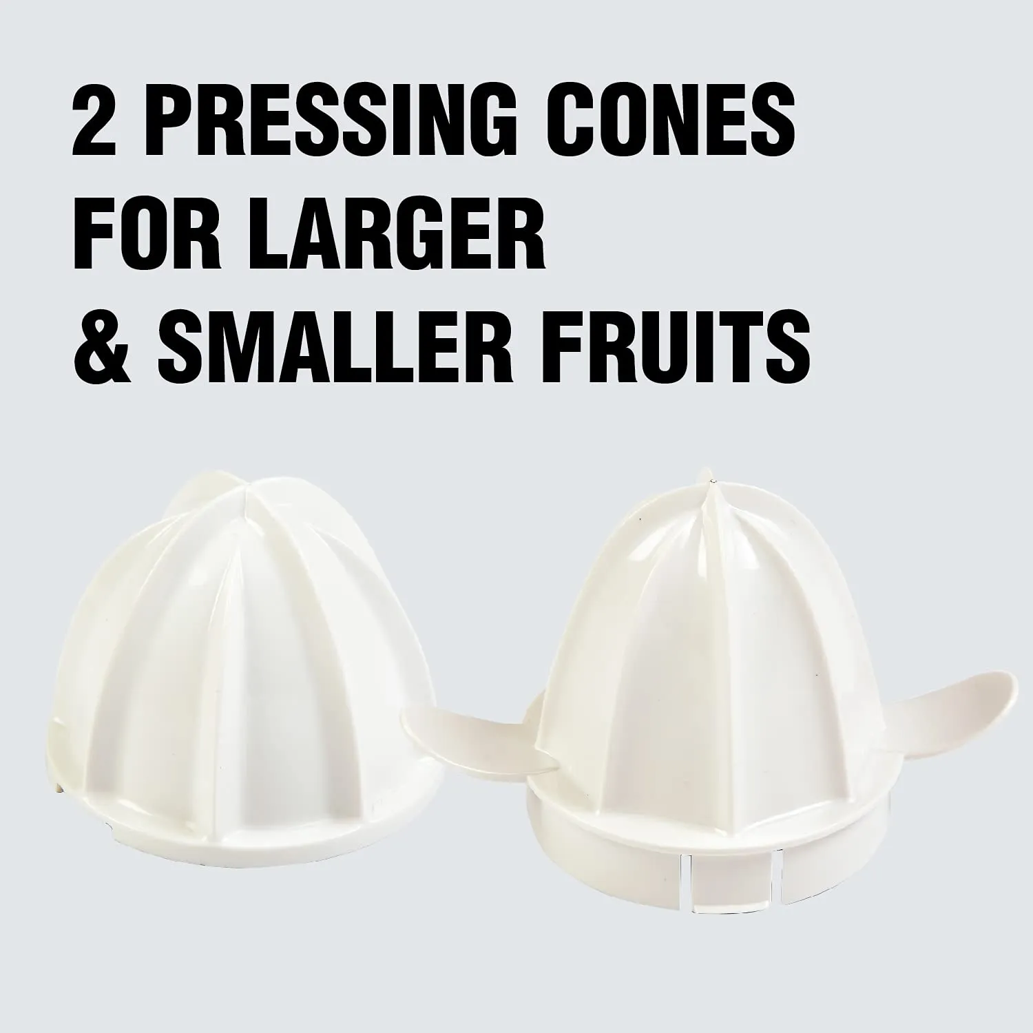 Havells Citrus Press 30 Watt (0.5 L) Juicer With 2 Different Sized Pressing Cones, Transparent Dust Cover Lid