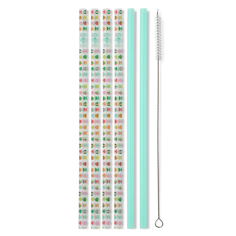 HoHoHo   Mint Reusable Straw Set