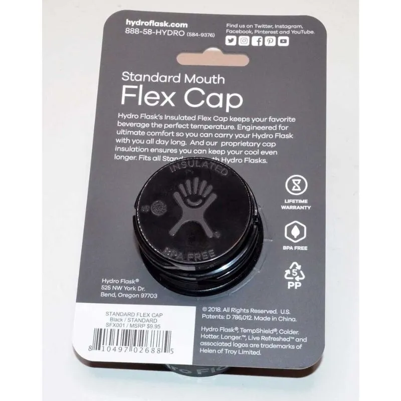 Hydro Flask Standard Flex Cap Black