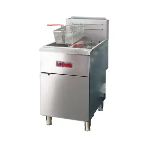 Ikon IGF-40/40 72 - 78 Lb. Gas Floor Fryer - 120,000 BTU