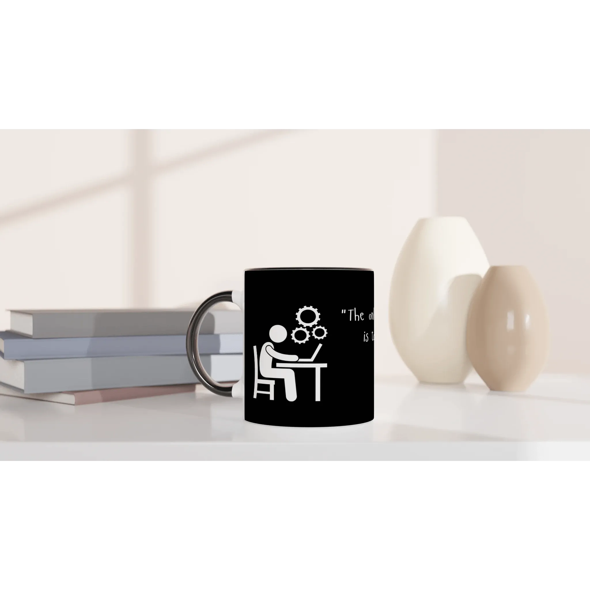 Inspirational Quote Mug | Black Ceramic Mug