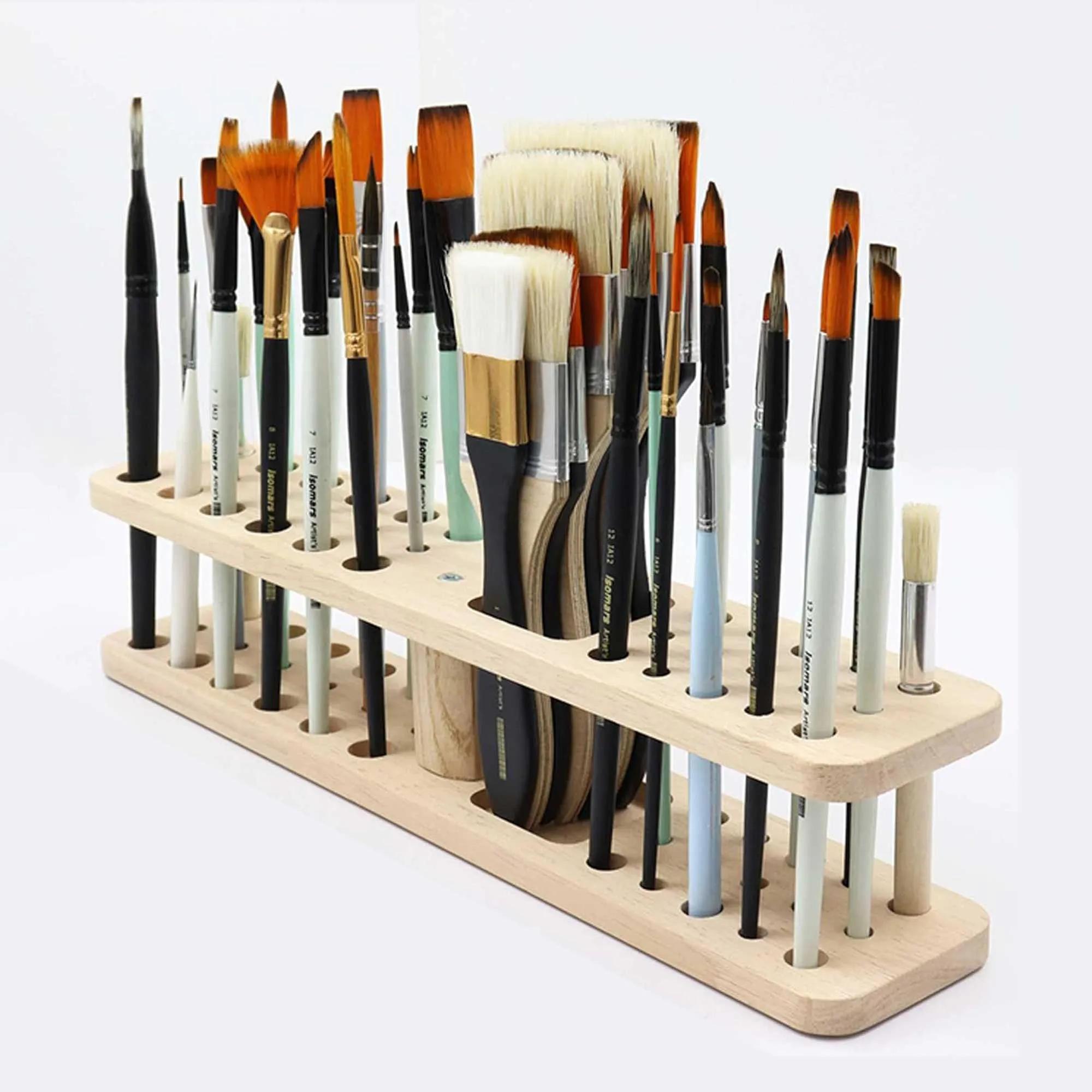 Isomars Wooden Brush Stand/ Holder