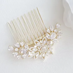 Jeweled Bridal Hair Combs- Lara