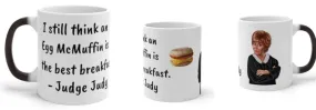 Judge Judy Mug,McMuffin best breakfast,FunnyJudge Judy Magic/Non-magic Mug Gift for Christmas/Thanksgiving/Birthday/Fan/Graduation/Valentine