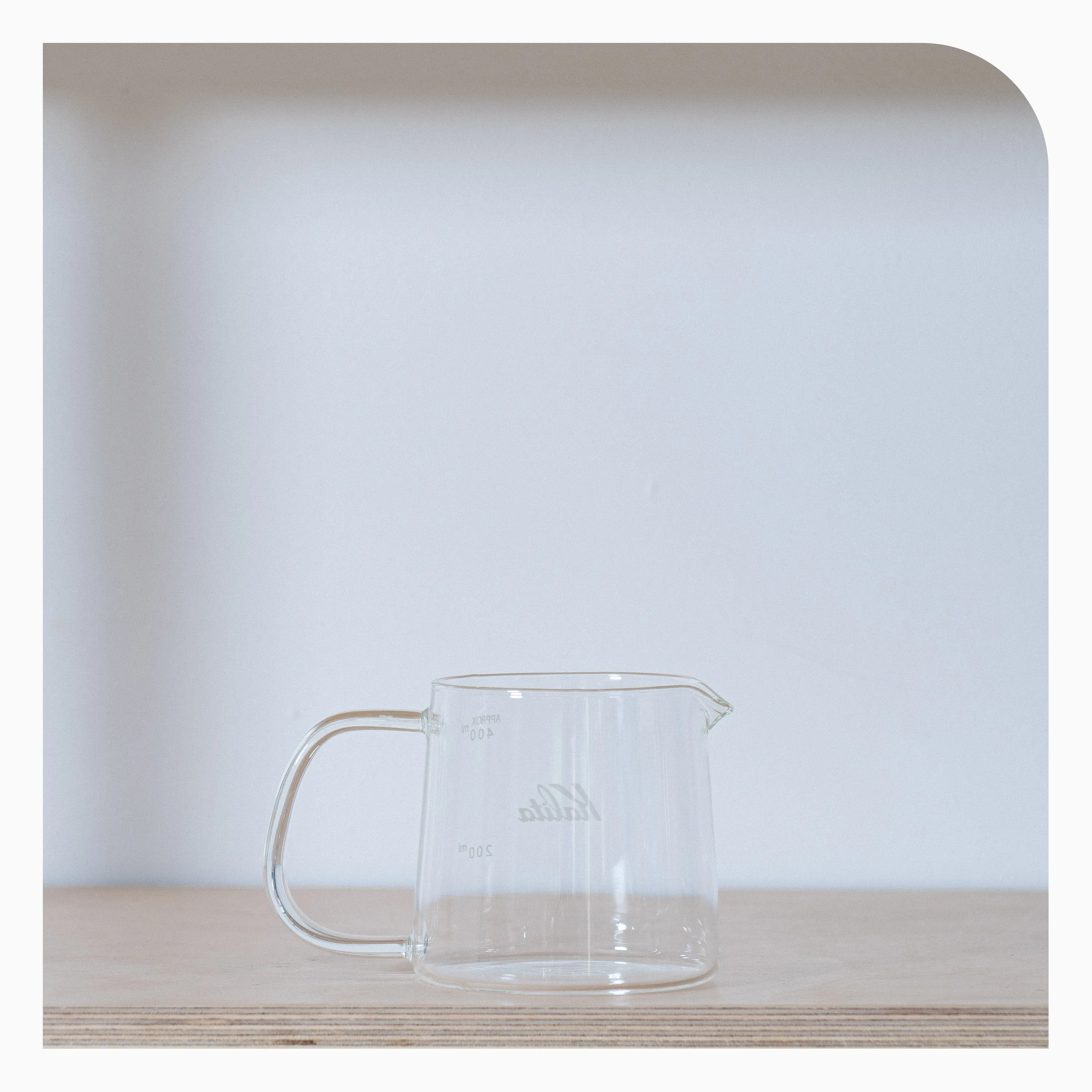 Kalita Jug Glass Server - Jug 400ml