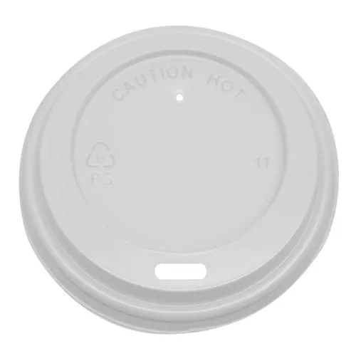 Karat 8oz Sipper Dome Lids - White (80mm) - 1,000 ct