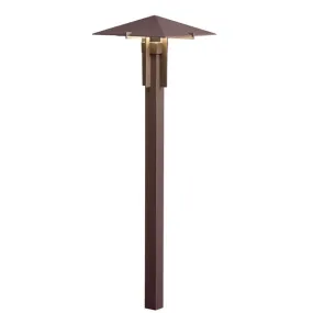 Kichler - 15803AZT27R -LED 2700K Mission Forged Path Light, Textured Architectural Bronze