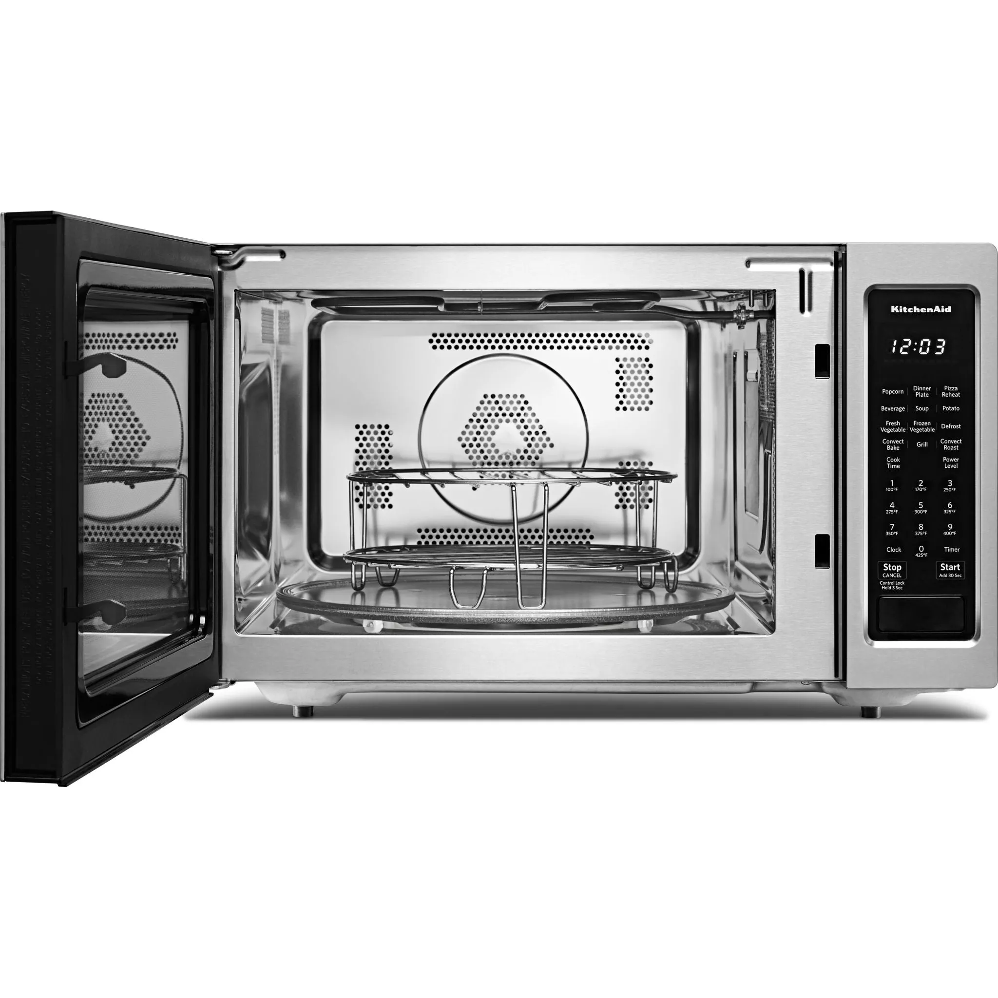 KitchenAid  21 3/4" Countertop Convection Microwave Oven - 1000 Watt (KMCC5015GSS)